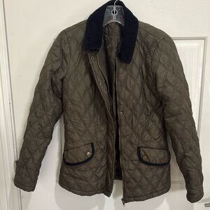 Forever 21 Green Lightweight Quilted Jacket